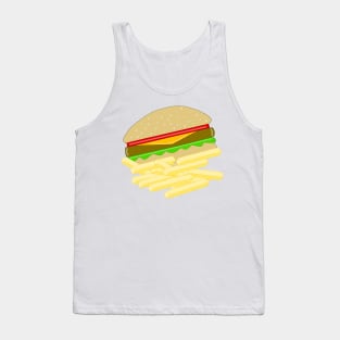 CHEESEBURGERS And Fries Tank Top